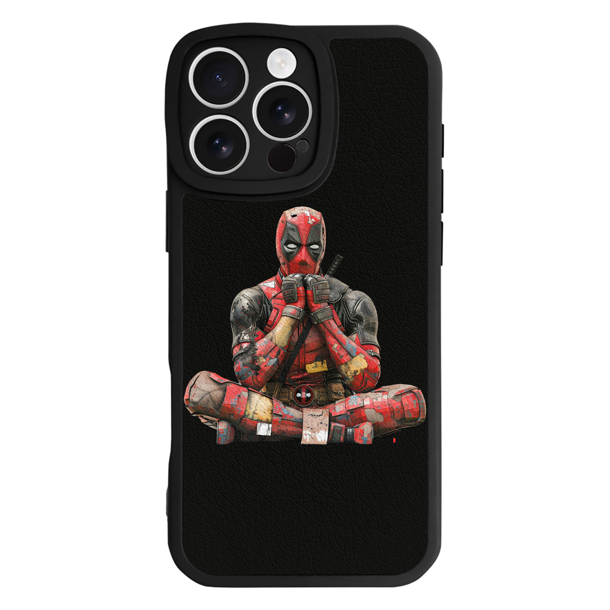 （画像用） Deadpool デッドプール 【iPhone 16シリーズ対応】シリコンスマホケース（レザー調） 材質：シリコン